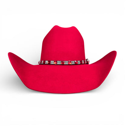 Ruby Roper Wool Felt Texana Hat - Red