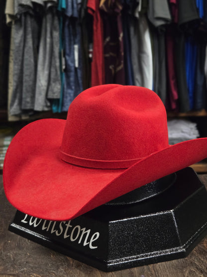 Twinstone 5x Texas Felt Hat - Red