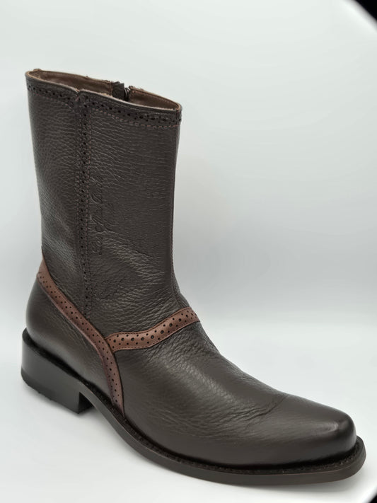 Los Altos Mens Deer Dress Boot - Brown