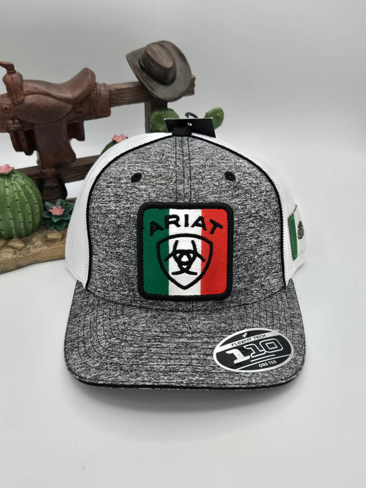 Ariat Flexfit Mexico Logo Patch Trucker Hat Gorra