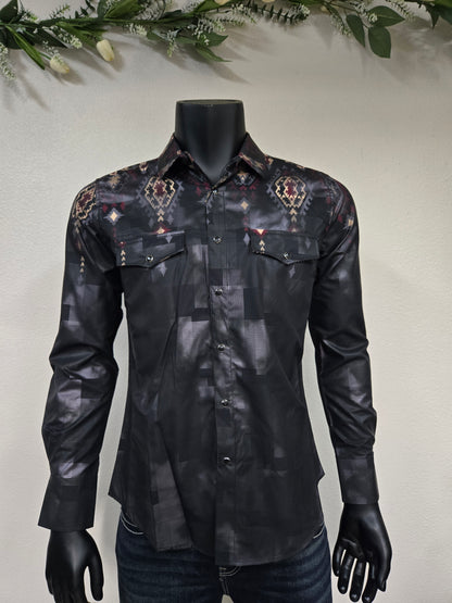 Montero Mens Checkered Long Shirt - MT0466