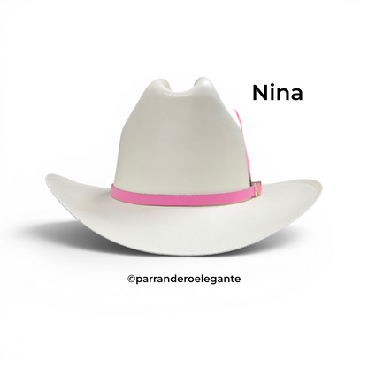 Coquette Nina Sombrero Sinaloa Cowboy Hat - Guadalupana Pink