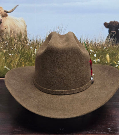 White Diamond 100x Sinaloa Wool Felt Hat - Black, Chocolate