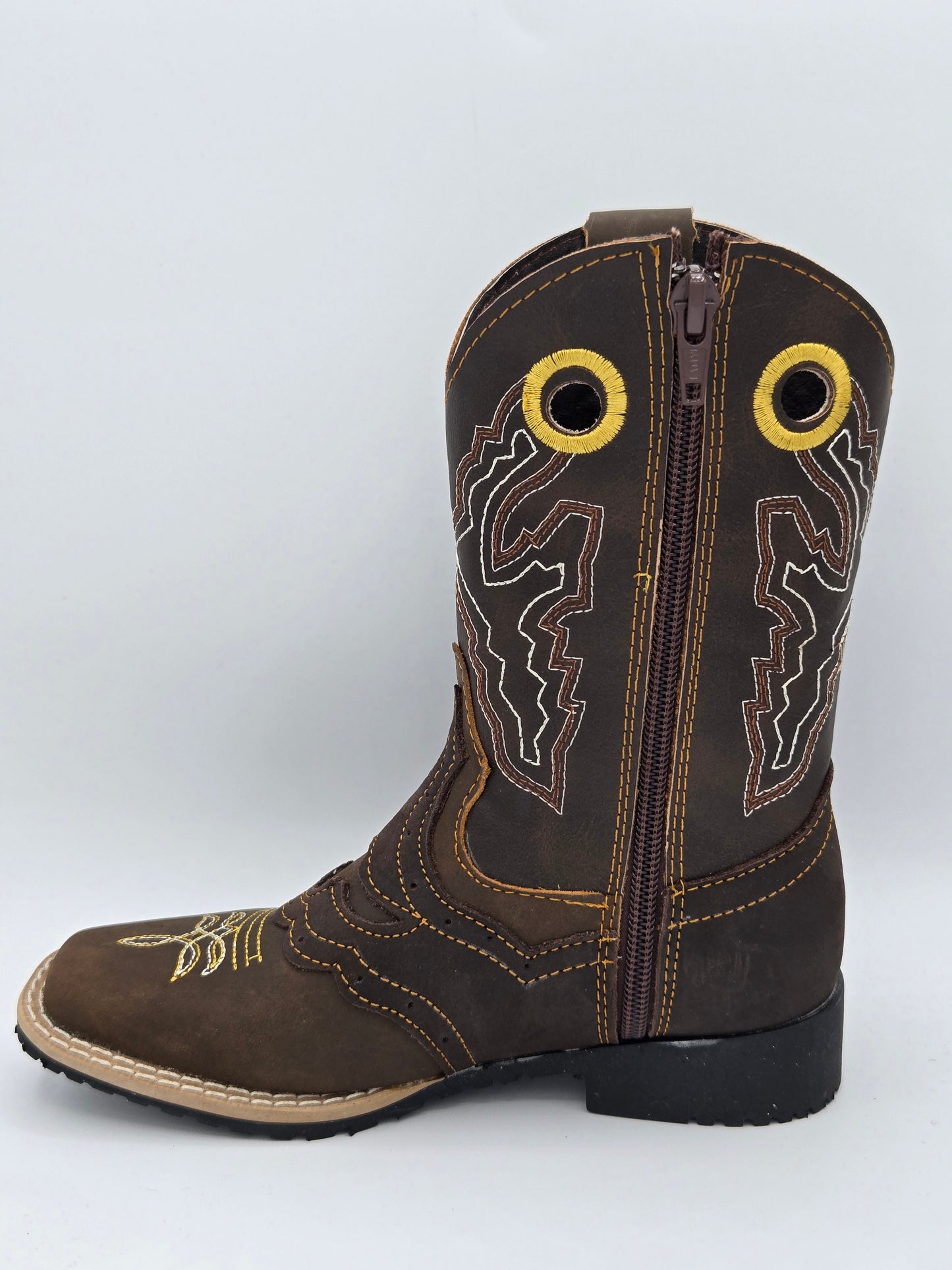 Joe Boots Kids Floter Cowboy Boot - Brown