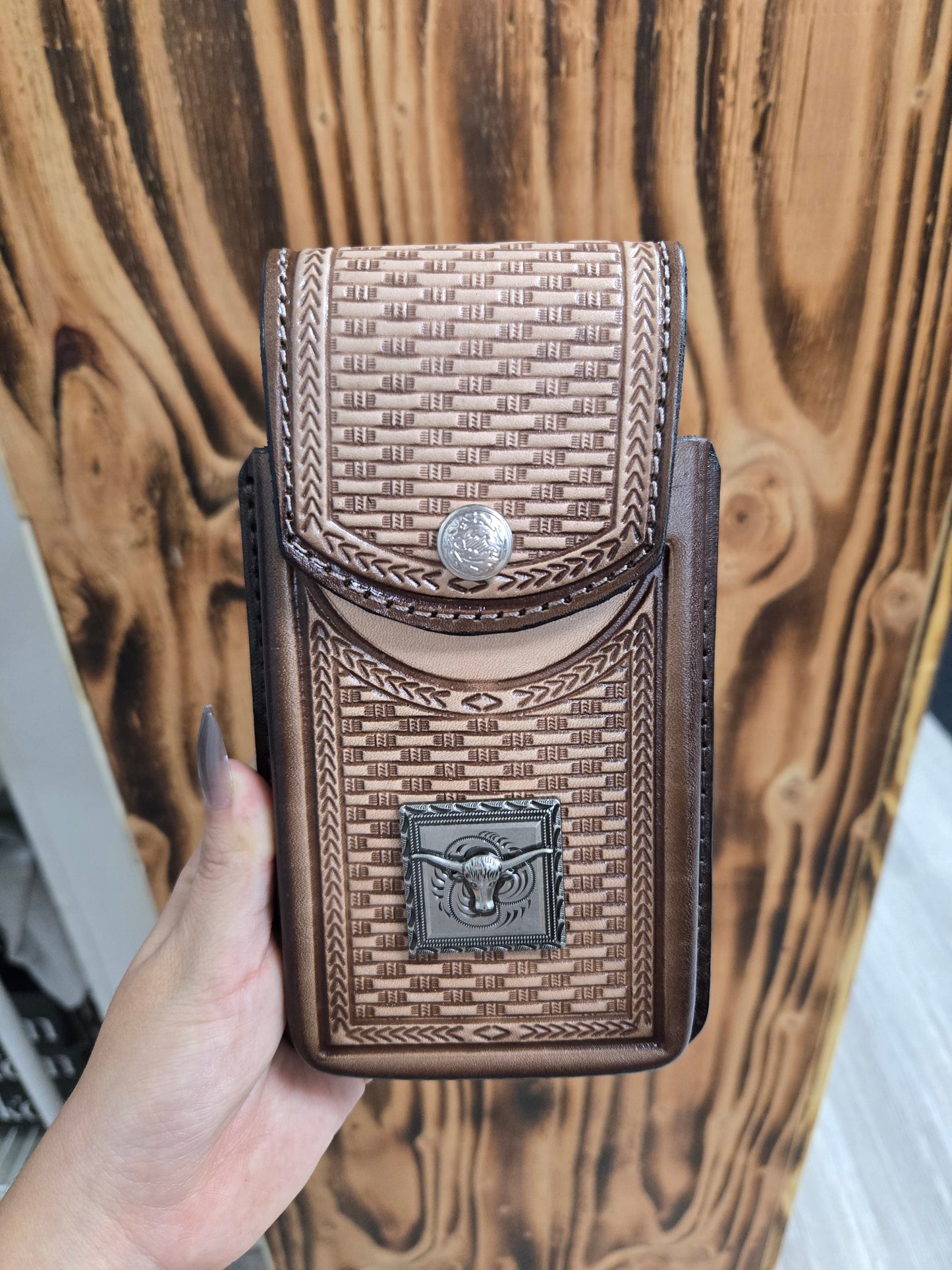 Bull/Toro Pin Funda Phone Case for Belt