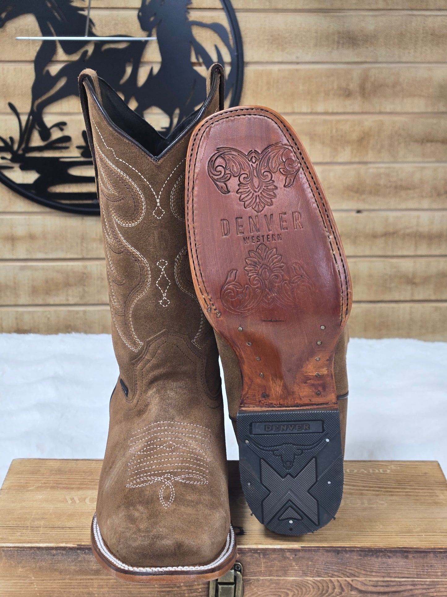 Denver Mens Alfa Gamuza Boot - Brown