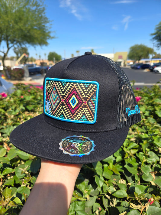 Texas Ranch Patch Trucker Flat Cap