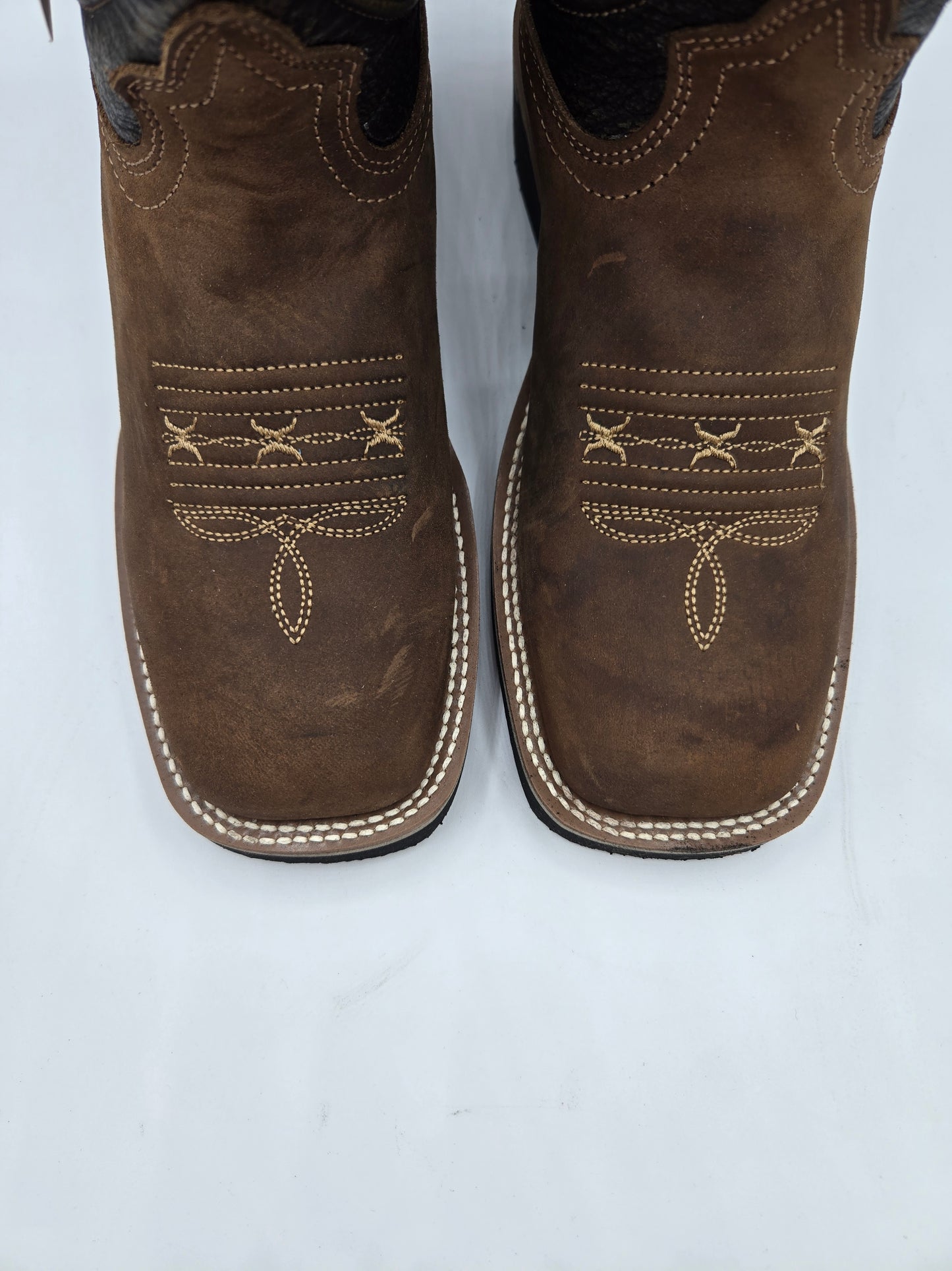 Establo Mens Rodeo Work Boot Bota de Trabajo - Tan Crazy 540