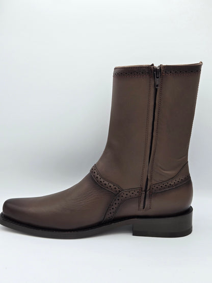 Los Altos Mens Leather Dress Boot - Faded Brown 2616