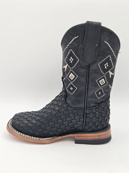 Rockem Kids Woven Boots - Black