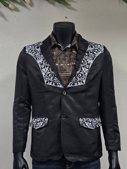 Montero Mens Embroidered Dress Coat