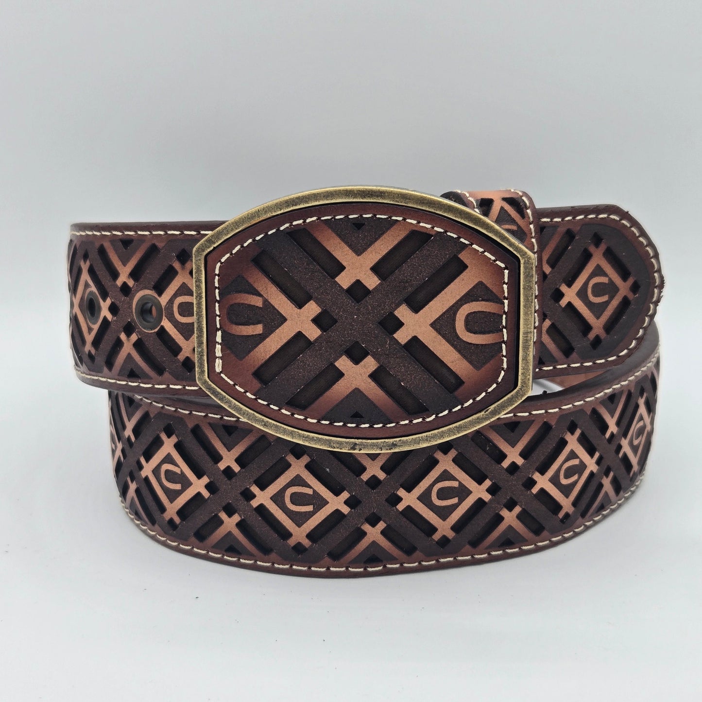 Del Cesar Chiseled X w/ Horse Shoe Design