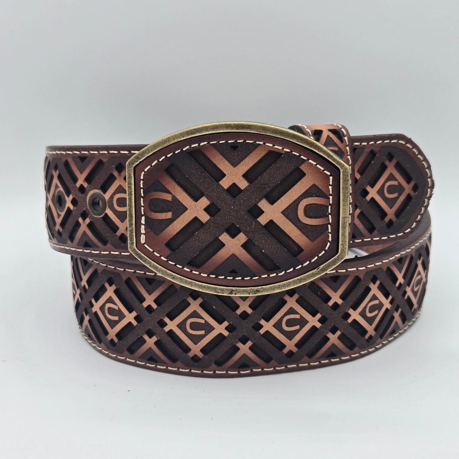 Del Cesar Chiseled X w/ Horse Shoe Design