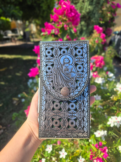 Frontera San Judas Laser Belt - Gold, Silver