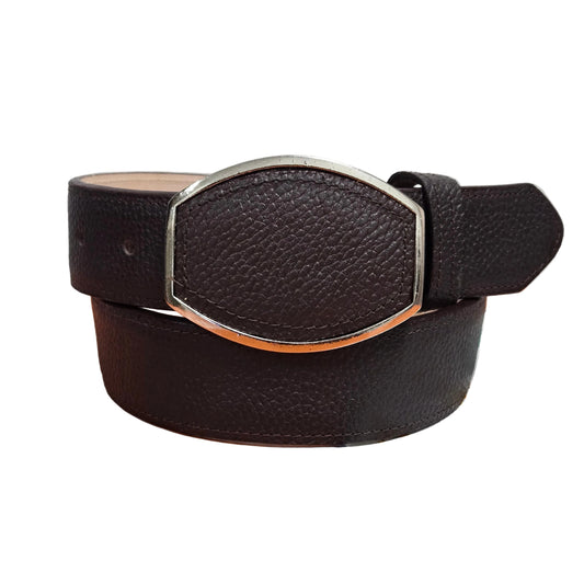 Denver Deer Print Belt - Dark Brown