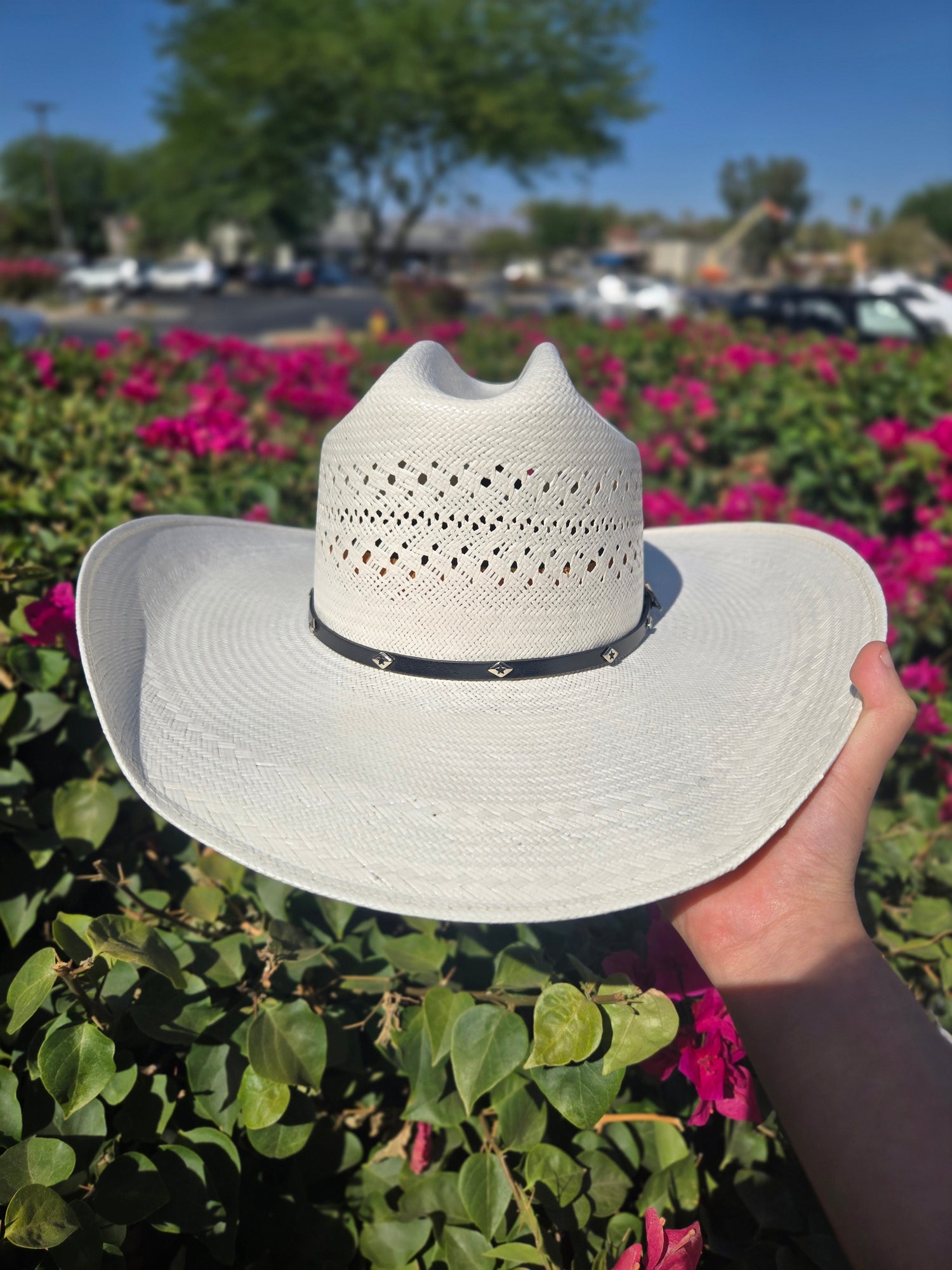 Ariat 20X Cattleman Crease Double S Straw Hat
