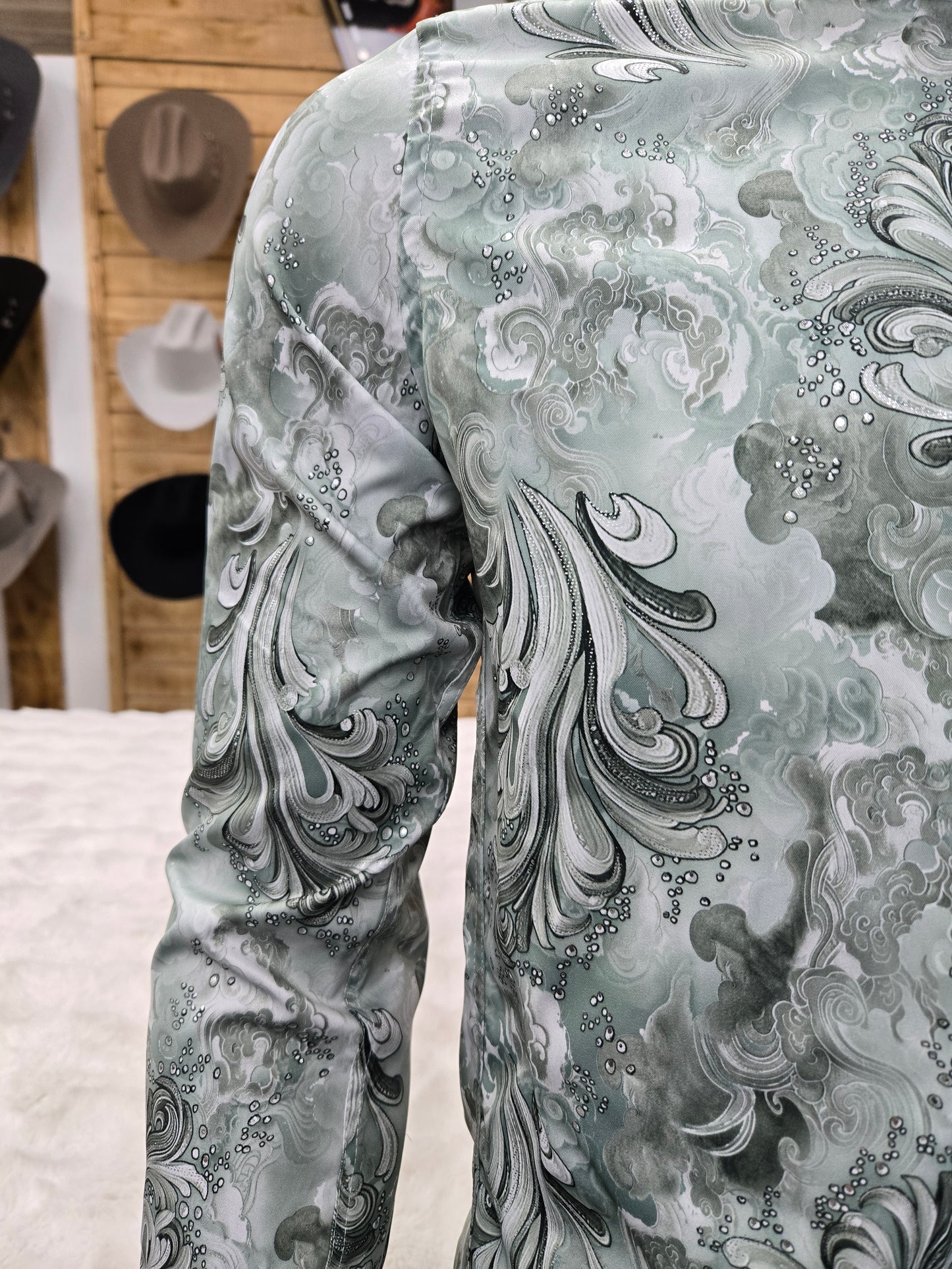 Lamasini Mens Gizmo Long Sleeve Shirt Fresca - Mint