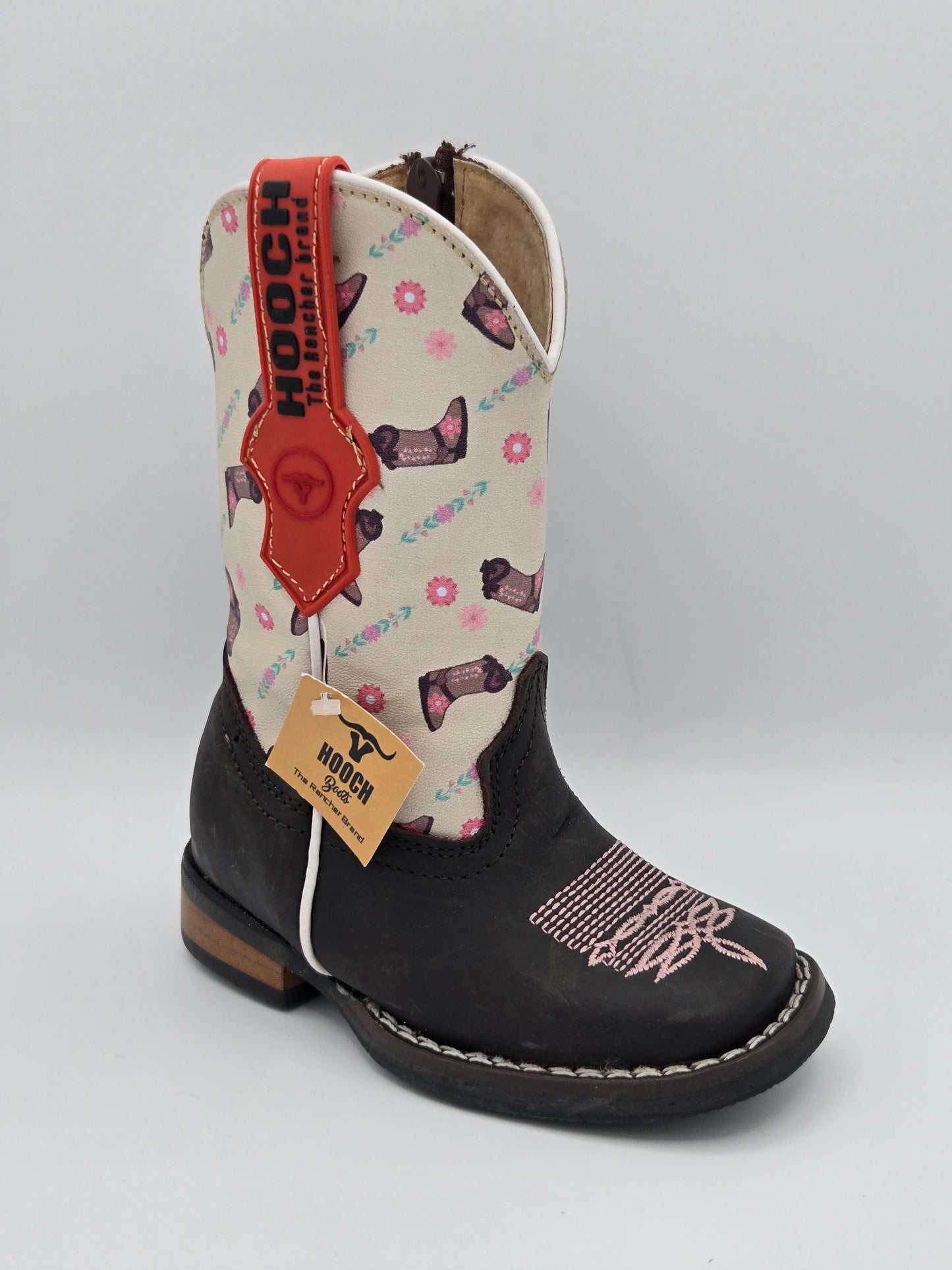 Hooch Kids Boot Pattern Boot - Black