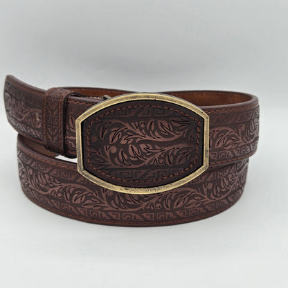 Del Cesar Lasered Vine Design-Brown