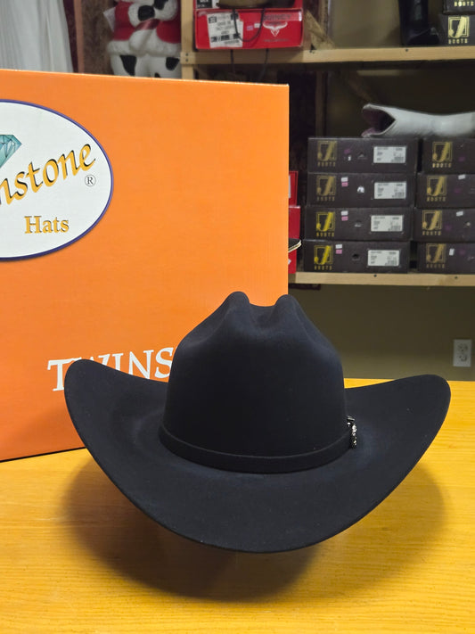 Twinstone 6x Rancher Jr Felt Hat - Black