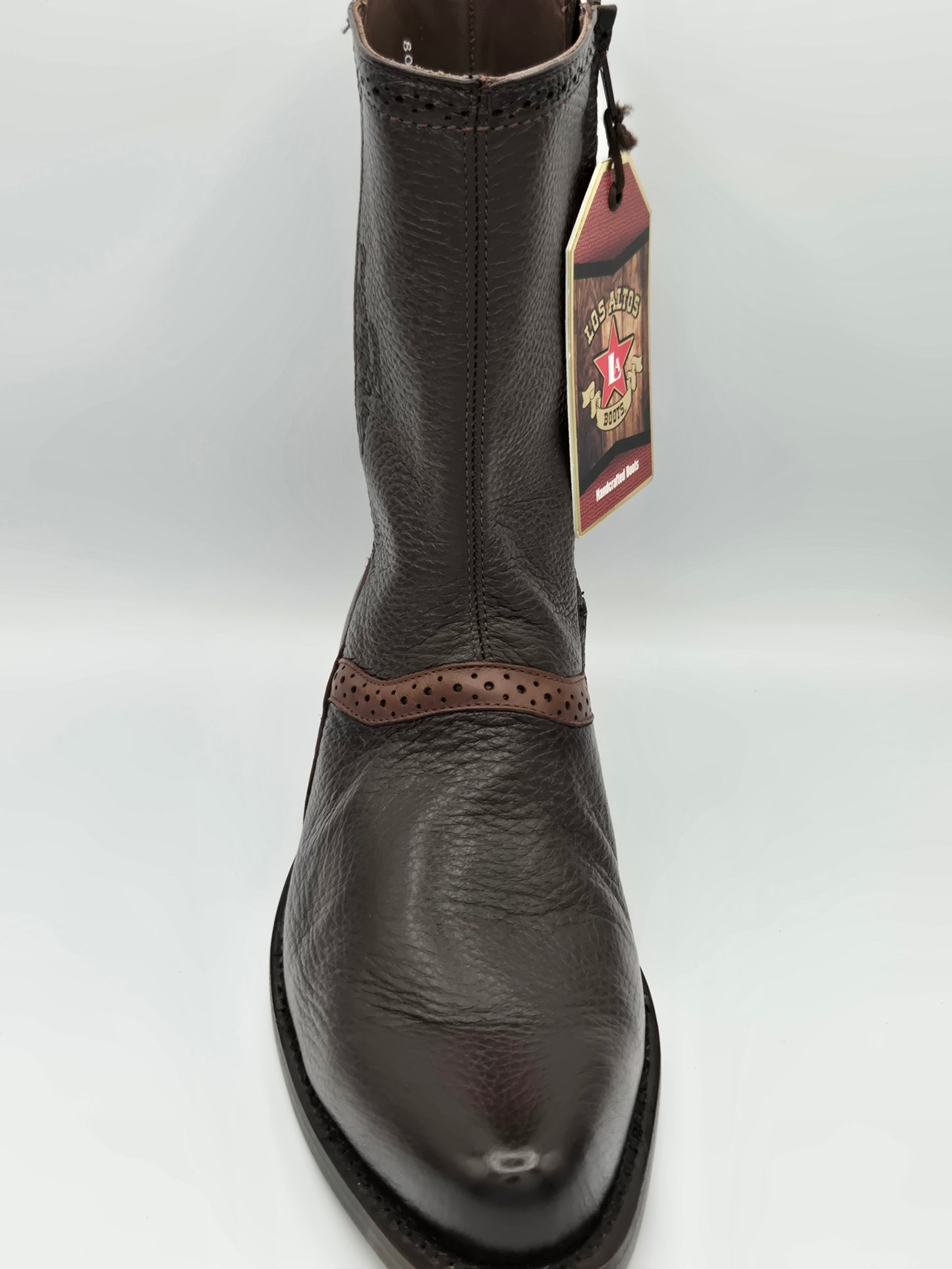 Los Altos Mens Deer Dress Boot - Brown