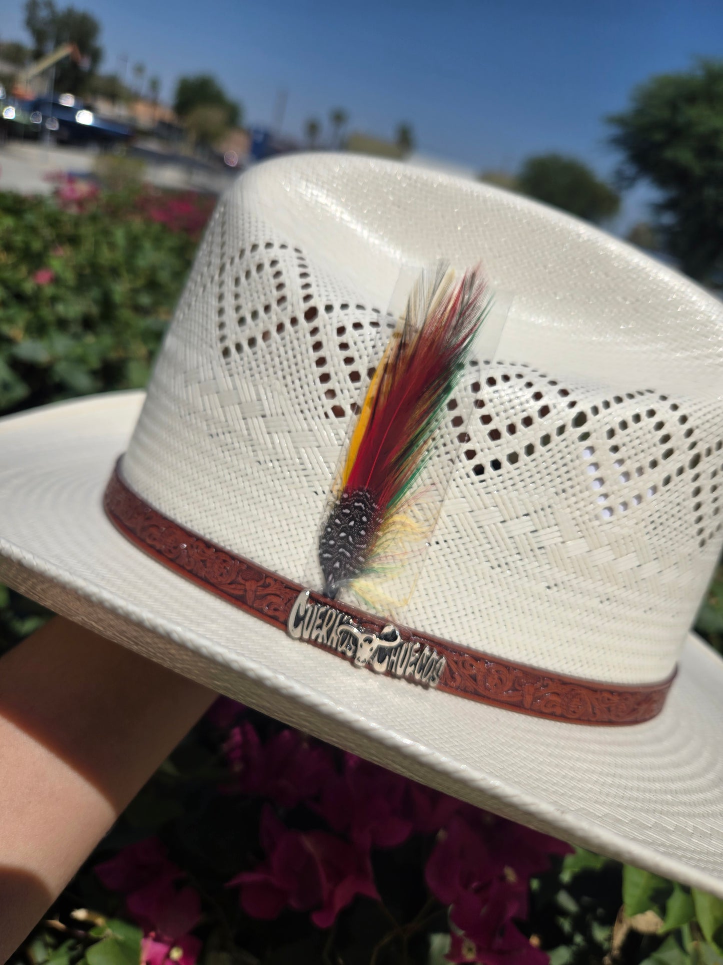 Cuernos Chuecos 100X Johnson Double Diamond Vent Shantung Hat