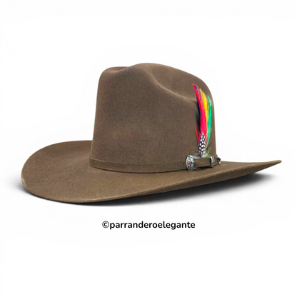 White Diamond Sinaloa Texana Wool Felt Hat - Black, Chocolate