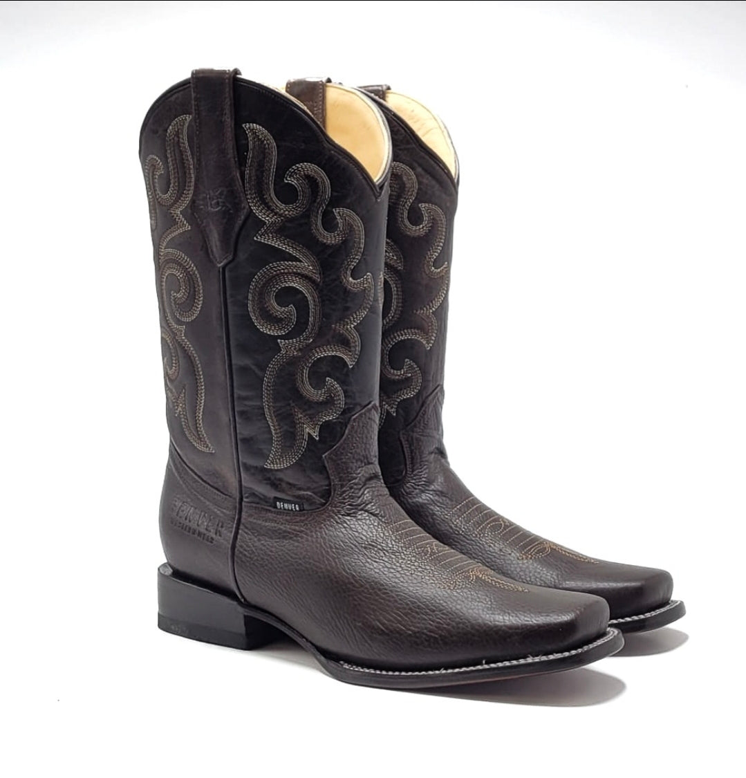 Denver Mens Alfa Western Boot - Brown