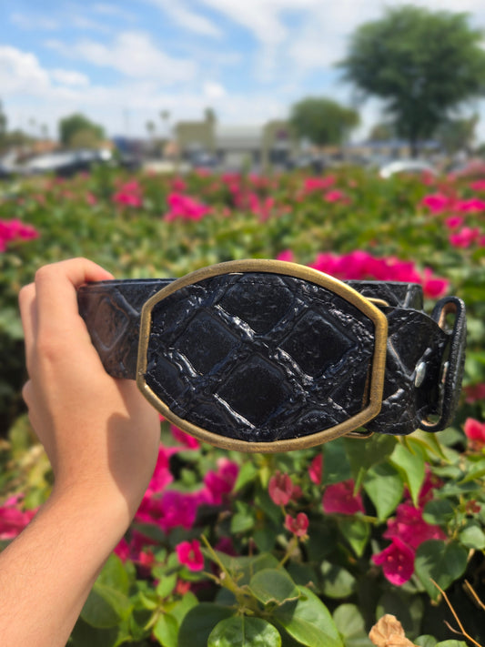 Denver Pirarucu Print - Black