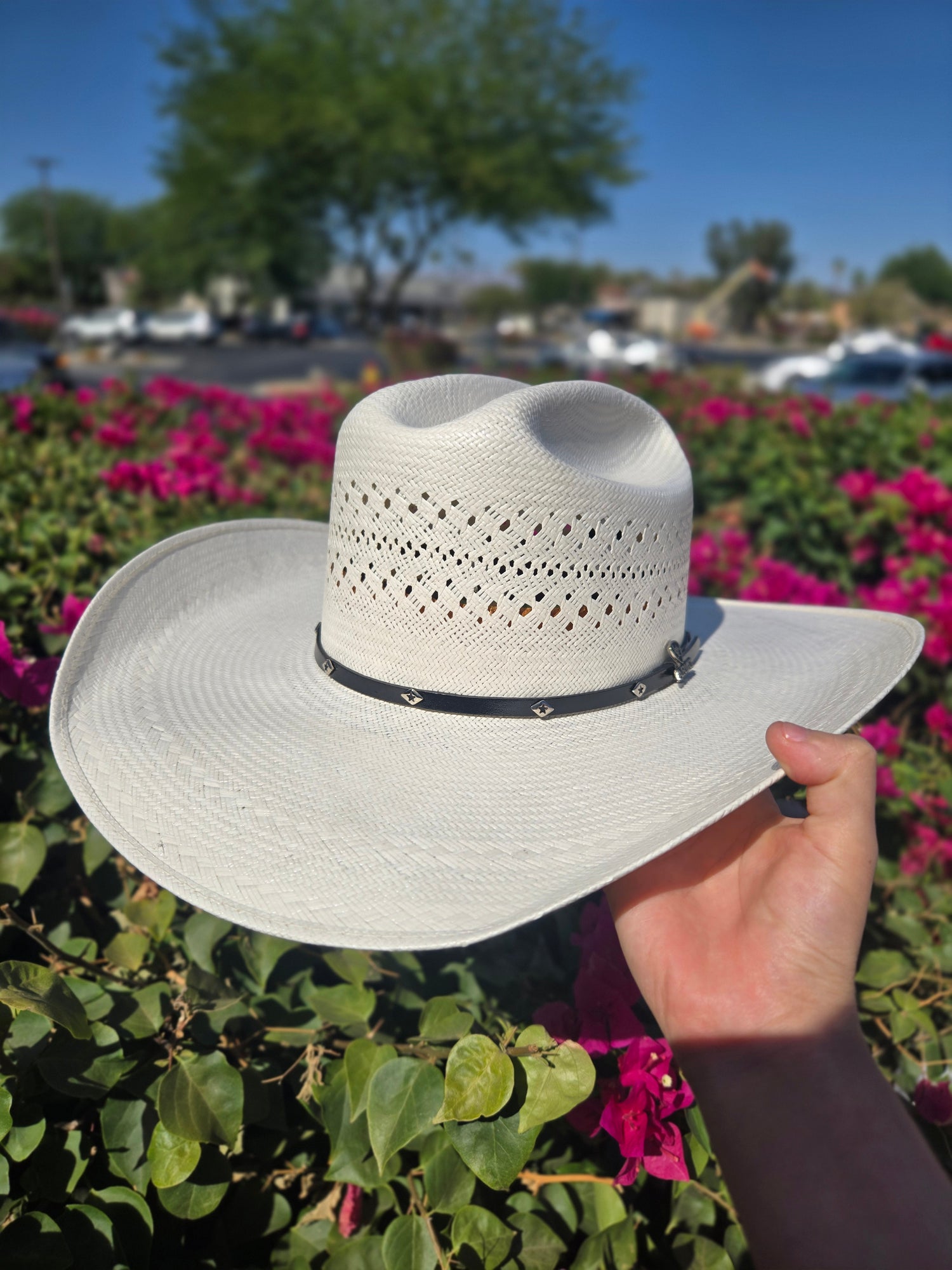 Ariat 20X Cattleman Crease Double S Straw Hat
