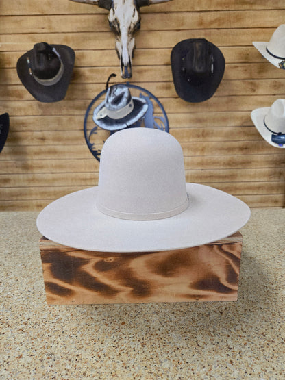 Cuernos Chuecos 6x Open Crown Wool Felt Hat (LEE DESCRIPCION, READ DESCRIPTION),  - Black Silverbelly