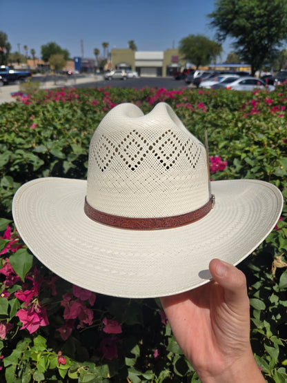 Cuernos Chuecos 100X Johnson Double Diamond Vent Shantung Hat