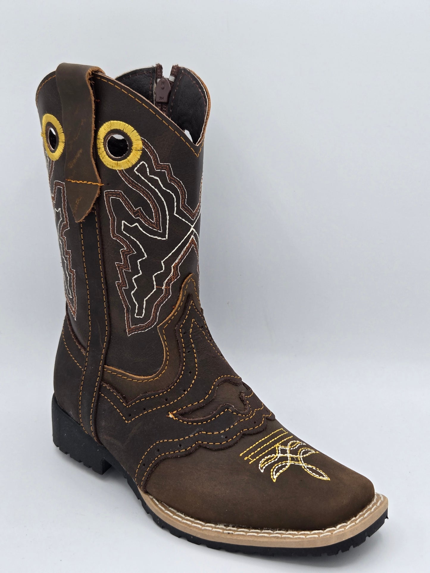 Joe Boots Kids Floter Cowboy Boot - Brown