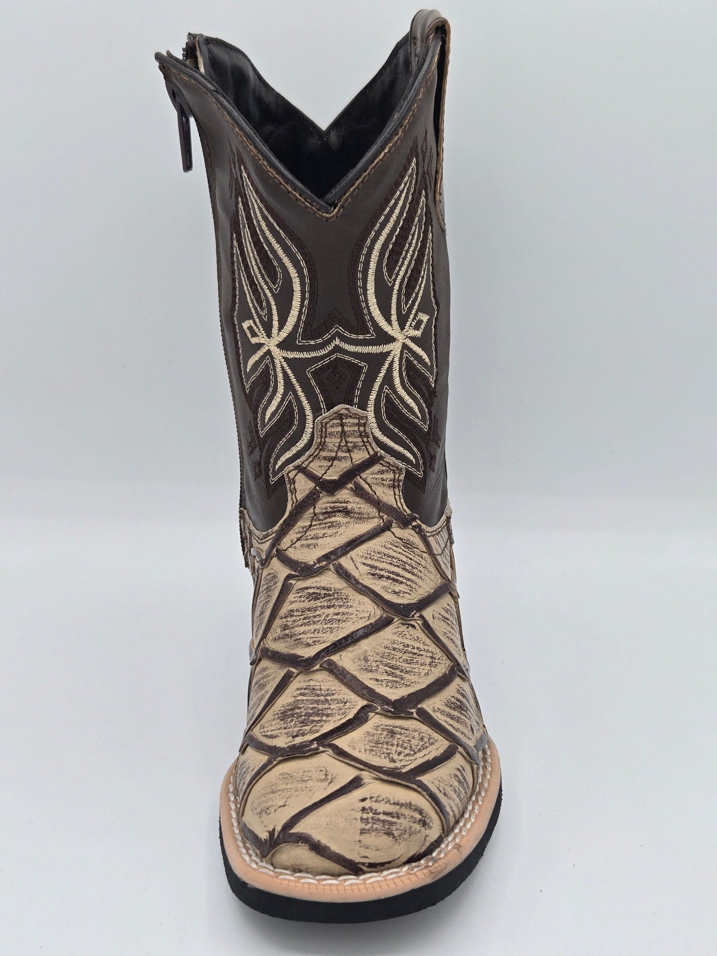 Joe Boots Kids Fish Print Cowboy Boots