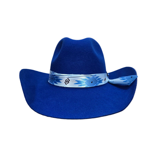 Stone 100X Denver Wool Felt Texana Hat - Blue