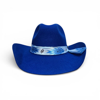 Stone 100X Denver Wool Felt Texana Hat - Blue