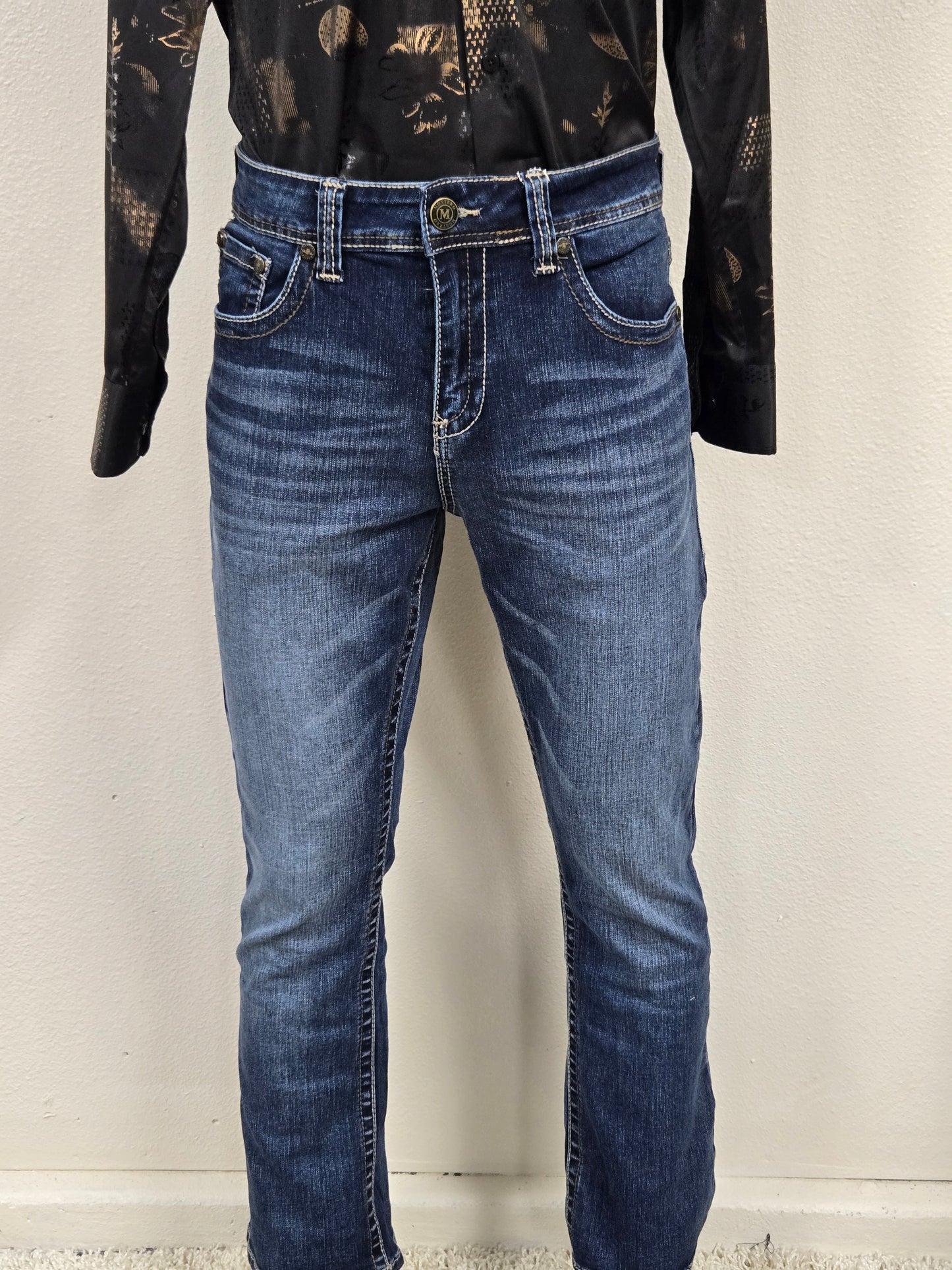 Montero Mens Bootcut Jean - Blue MT4664