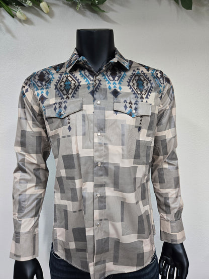 Montero Mens Checkered Long Shirt - MT0466