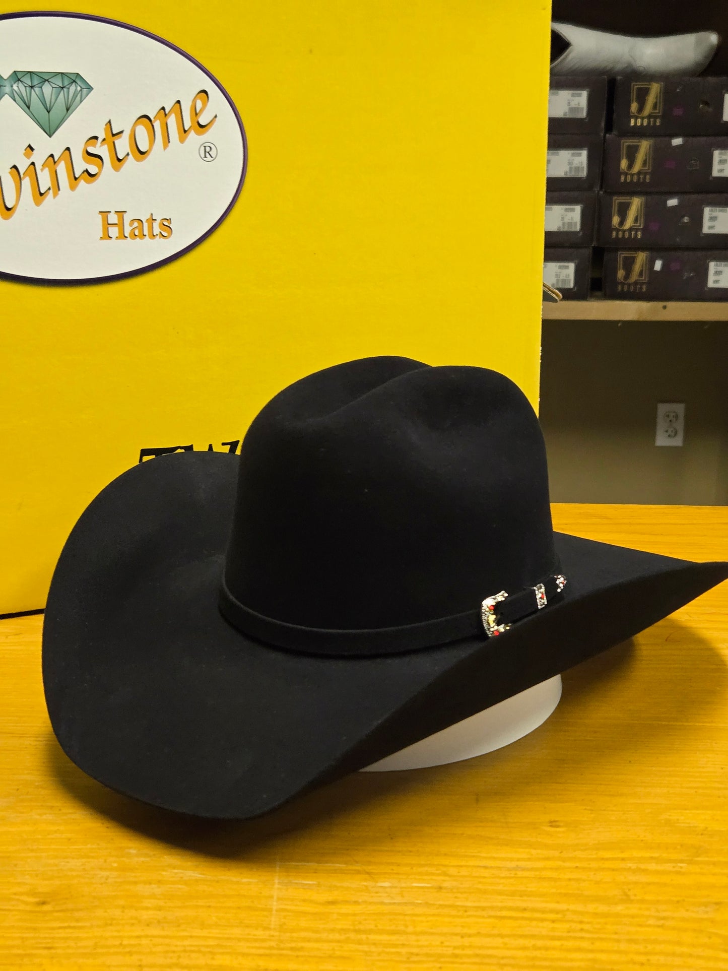 Twinstone 6x Texas Jr Felt Hat - Black