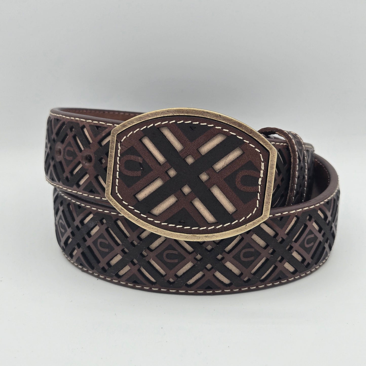 Del Cesar Chiseled X w/ Horse Shoe Design