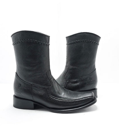 Denver Mens Cairo Low Shaft Leather Boot - Black