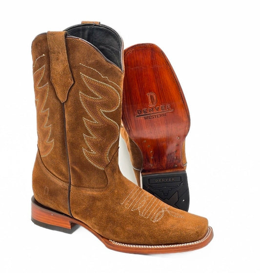 Denver Mens Alfa Oro Gamuza Suede Boot - Brown