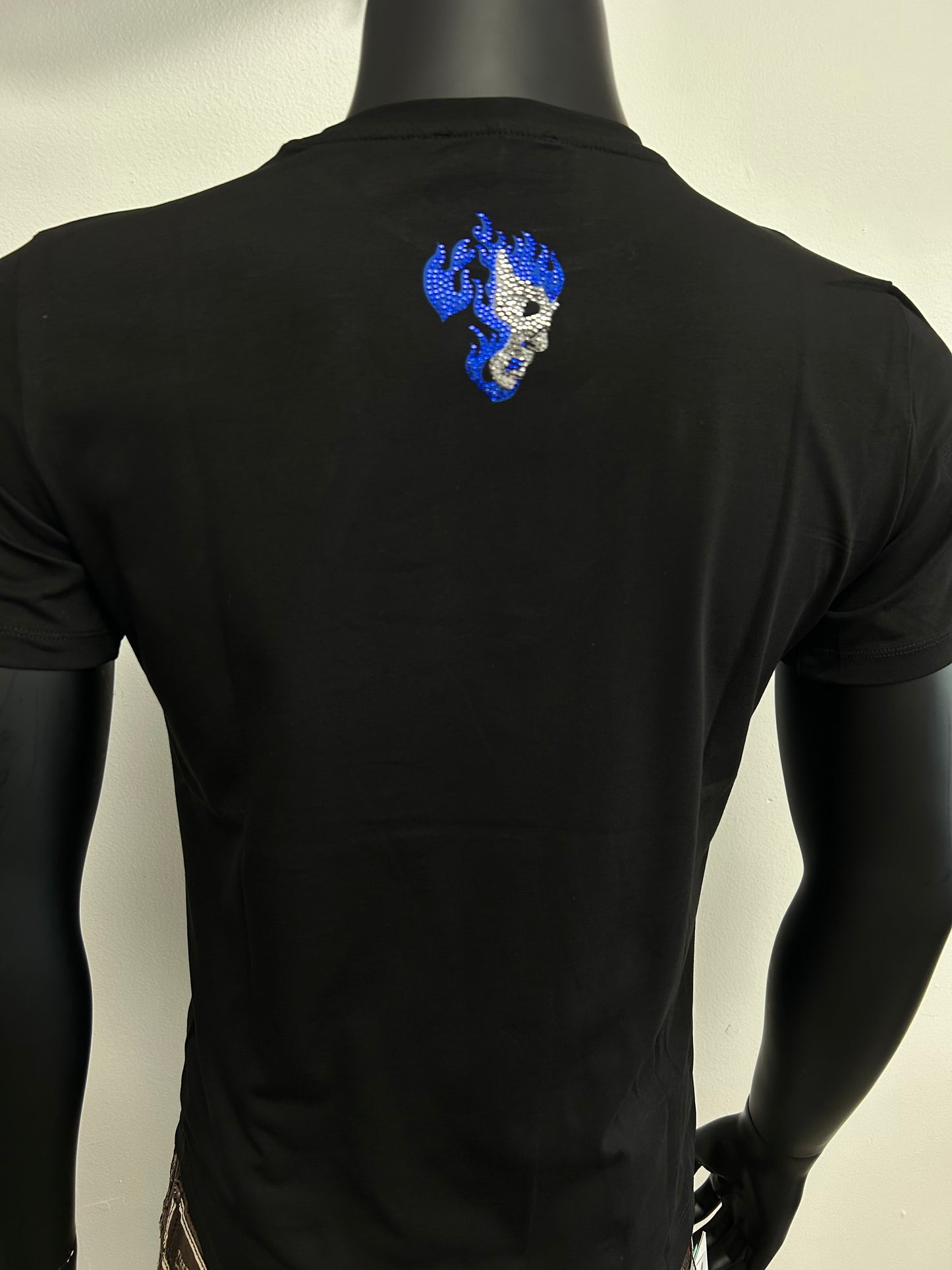 Mens Luchador Slim Fit Rhinestone Tshirt