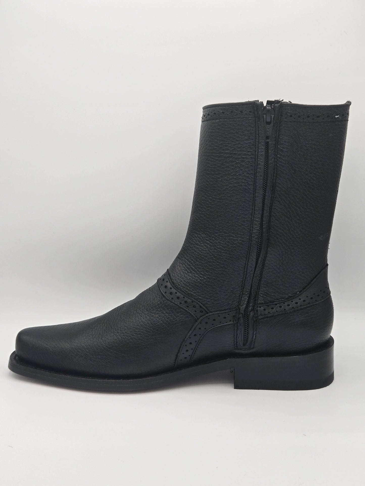 Los Altos Mens Deer Dress Boot - Black 8305