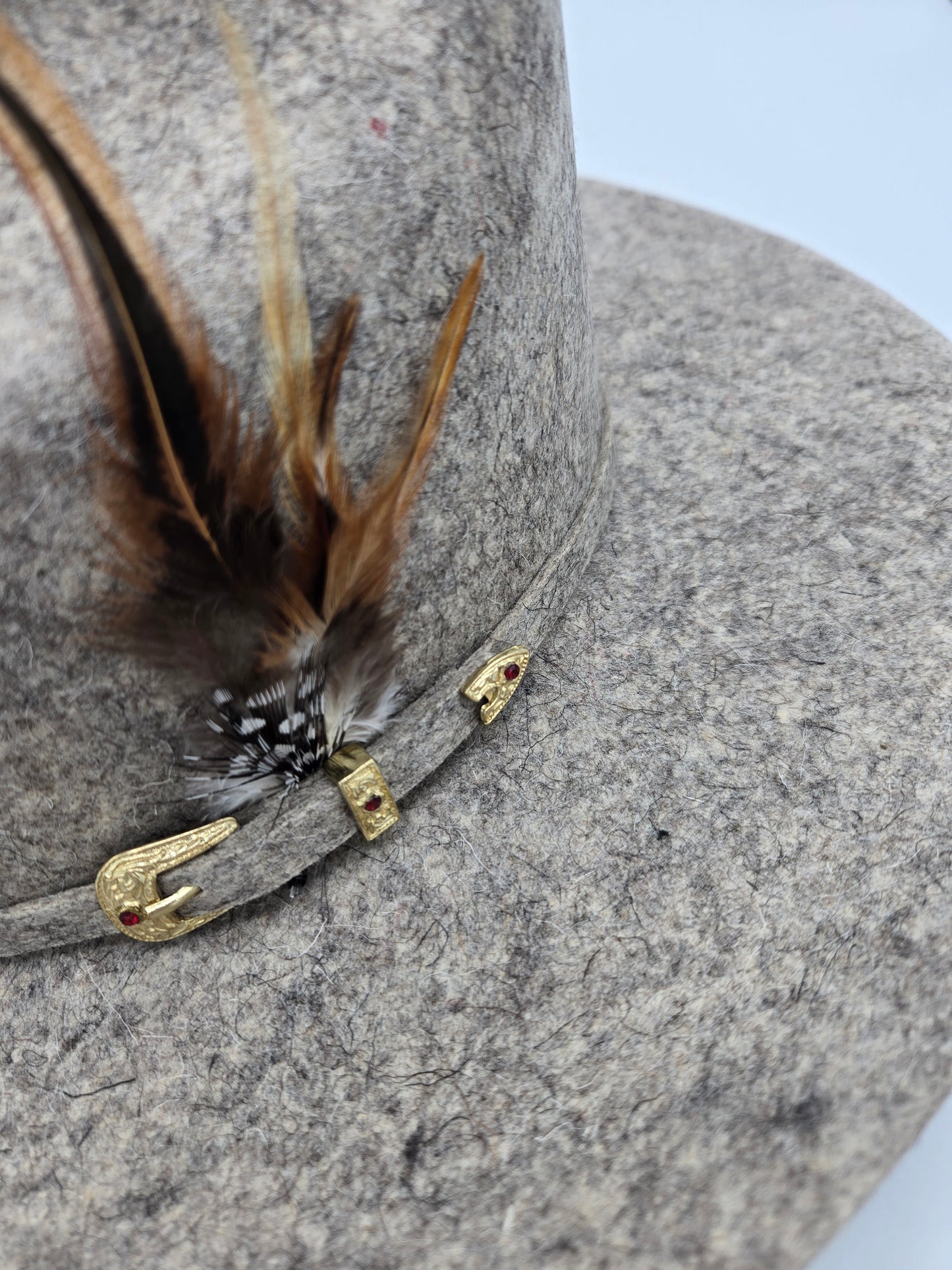 Heredero 100x Sinaloa Chine Wool Felt Hat Texana - Stone San Judas