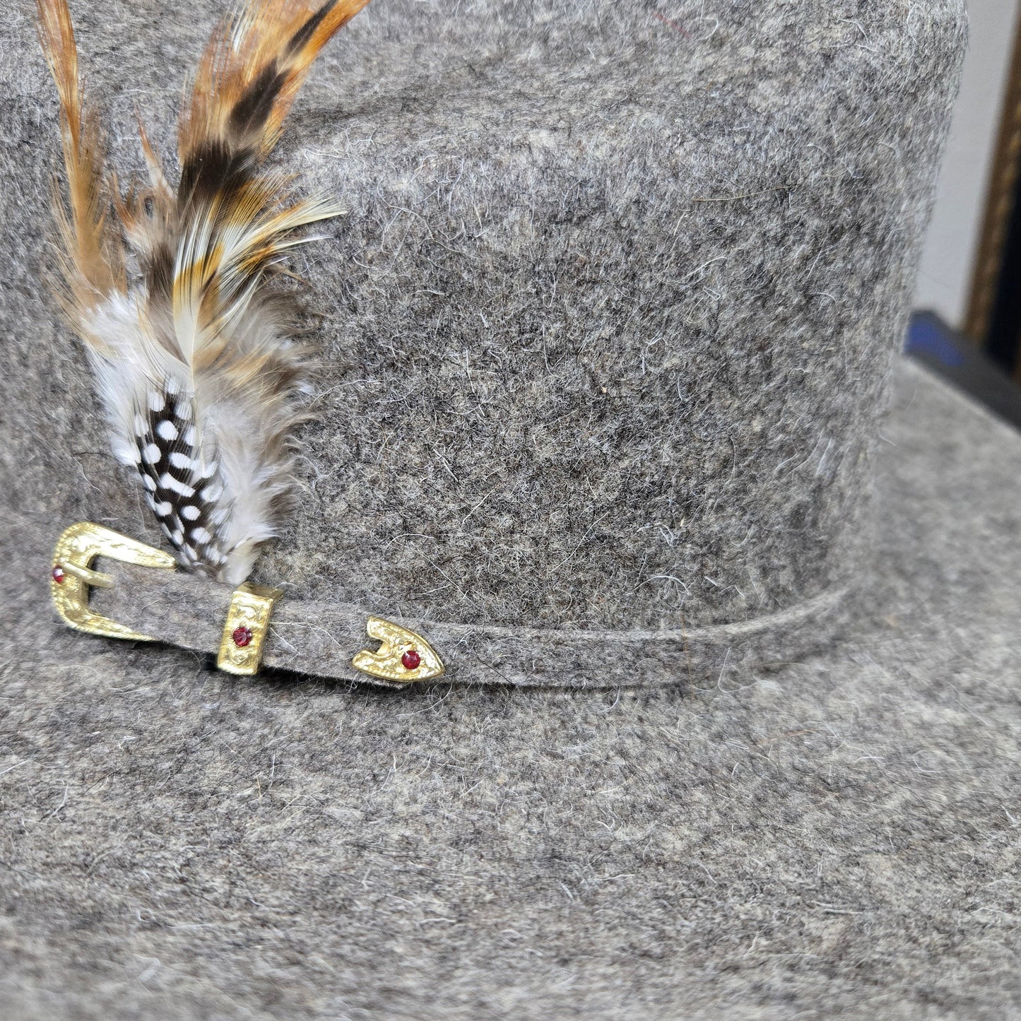 Heredero 100x Sinaloa Chine Wool Felt Hat Texana - Stone San Judas