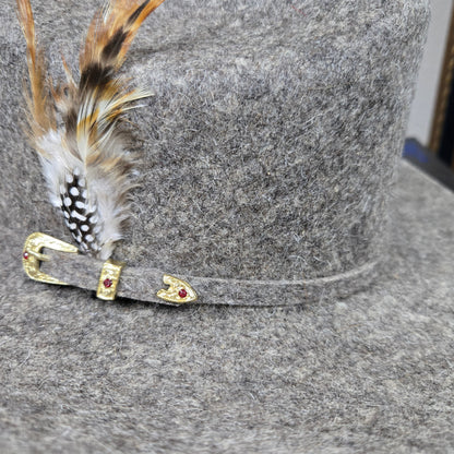 Heredero 100x Sinaloa Chine Wool Felt Hat Texana - Stone San Judas