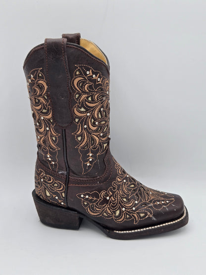 Rockem Kids Studded Boots - Chocolate