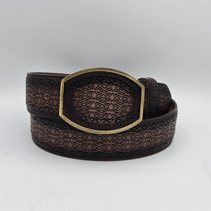 Del Cesar Mens Lazer Design Belt