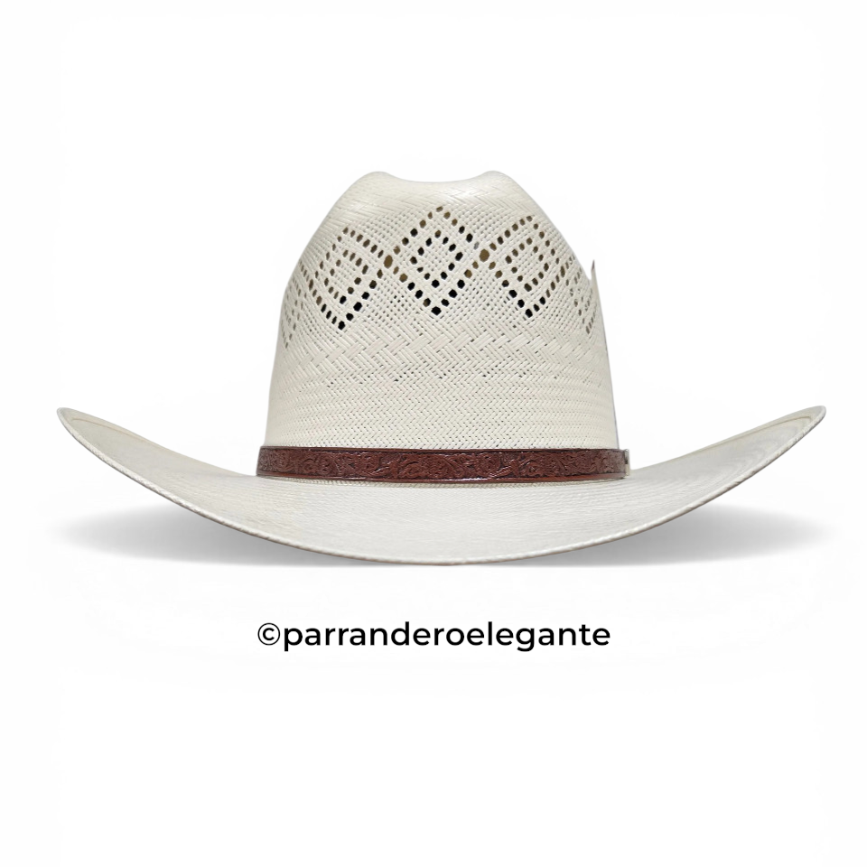 Cuernos Chuecos 100X Johnson Double Diamond Vent Shantung Hat